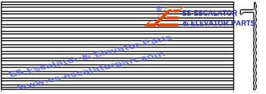 KM5071049H02 PROFILE PART B=842MM R20 Use For KONE