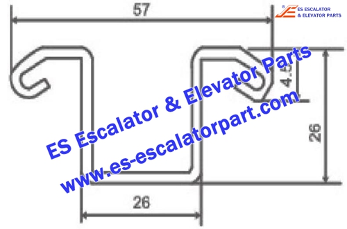 Escalator Parts Xaa50bb Guide Use For OTIS