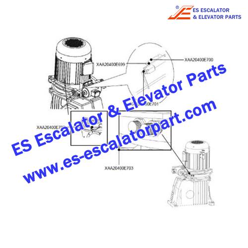 XAA20400E703 Escalator Non Reversing Device Use For OTIS