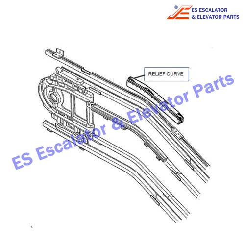 Escalator DEE2436237 RELIEF CURVE Use For KONE