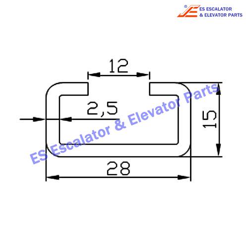 Escalator 2467302 Track Use For KONE