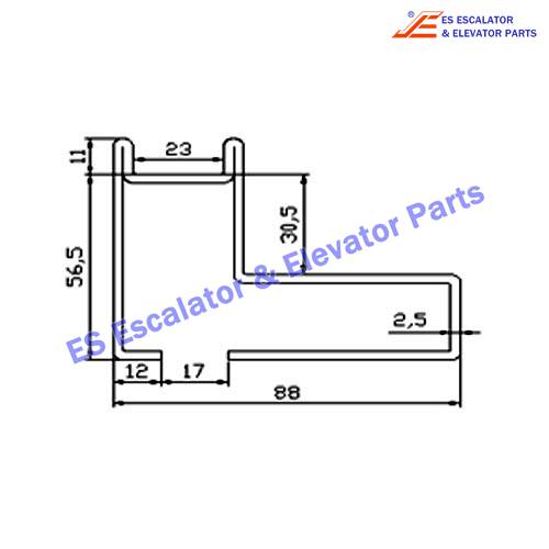 Escalator XAA50CH Track Use For XIZI OTIS