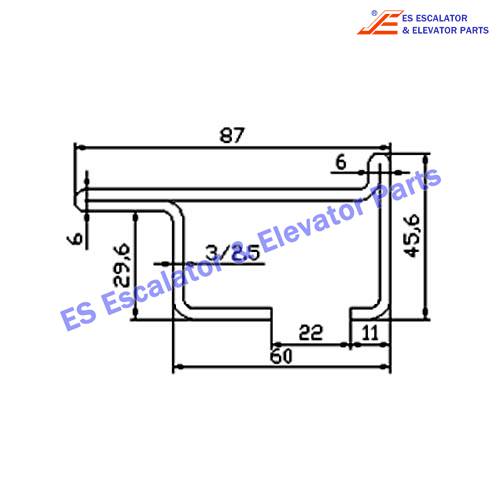 Escalator XAA50DD Track Use For XIZI OTIS