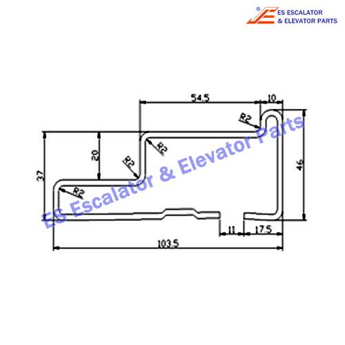 Escalator 13522750 Track Use For HITACHI