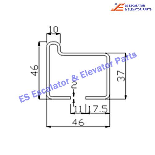 Escalator 23509304 Track Use For HITACHI