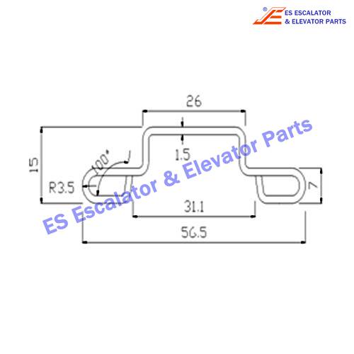 Escalator GAA50AGJ2 Track Use For OTIS