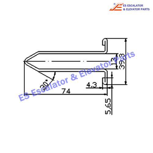 Escalator XAA50CG1 Track Use For XIZI OTIS