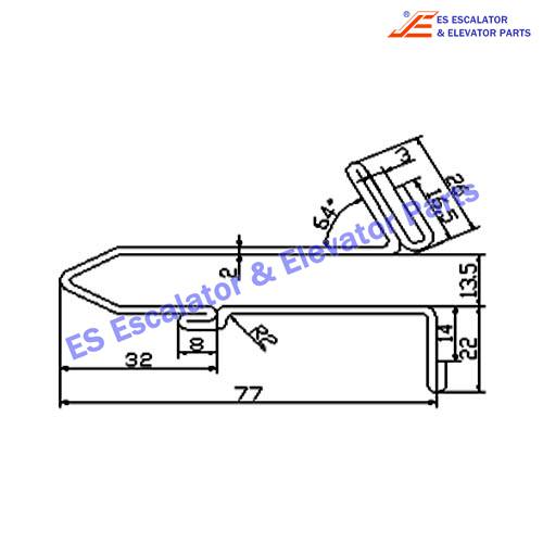 Escalator 61-G06-0S-2 Track Use For FUJITEC