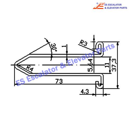 Escalator XAA50DZ Track Use For XIZI OTIS