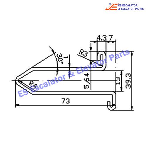 Escalator XAA50CG2 Track Use For XIZI OTIS