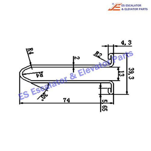 Escalator XAA50CG-1 Track Use For XIZI OTIS