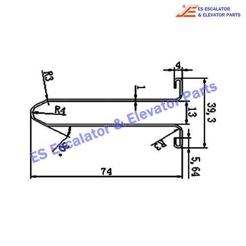 Escalator XAA50CG-3 Track Use For XIZI OTIS