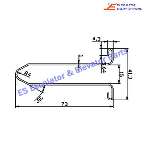 Escalator XAA50DZ-2 Track Use For XIZI OTIS