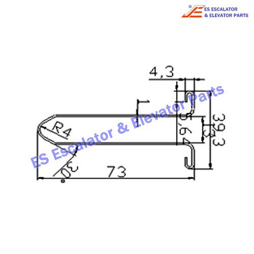 Escalator XAA50DZ-3 Track Use For XIZI OTIS