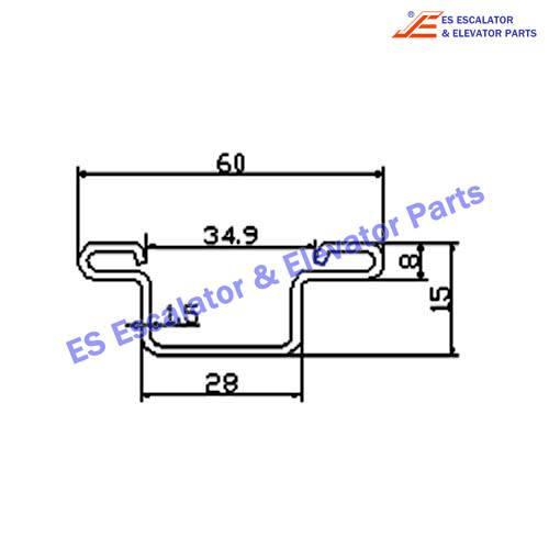 Escalator 1786797 Track Use For KONE