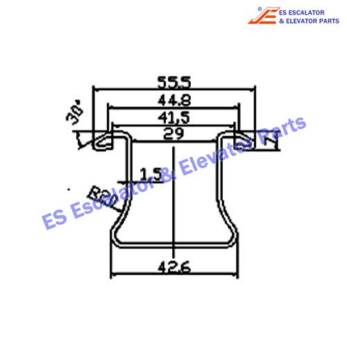 Escalator 173758200 Track Use For Thyssenkrupp