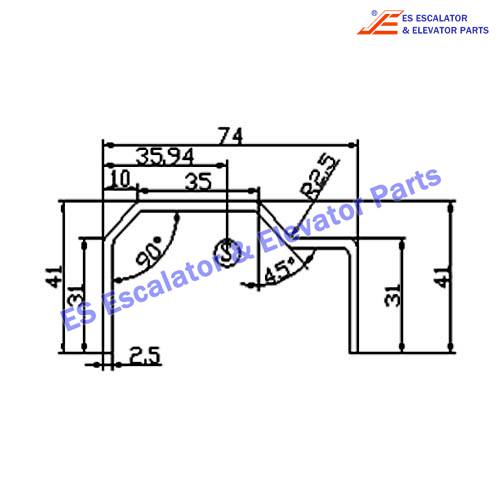 Escalator G050ABH Track Use For OTIS