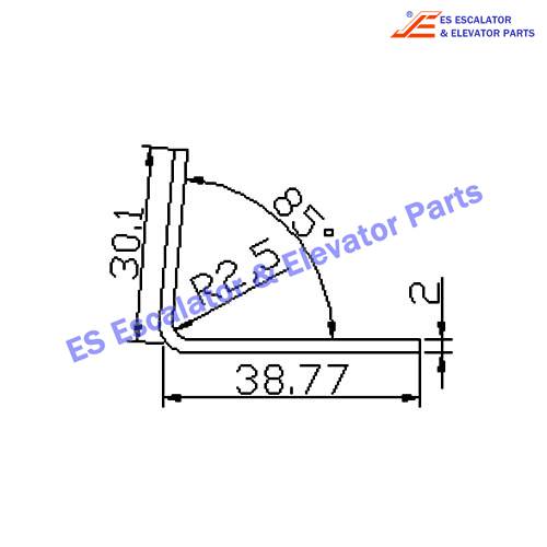 Escalator 5110117D10 Track Use For KONE