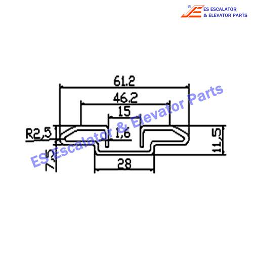 Escalator 501P5317 Track Use For Toshiba