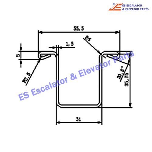 Escalator 1937108200 Track Use For Thyssenkrupp