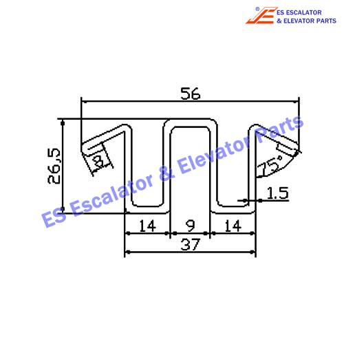 Escalator XAA50DY4 Track Use For XIZI OTIS