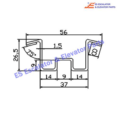 Escalator XAA50DY3 Track Use For XIZI OTIS