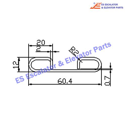 Escalator GAA50AGJ Track Use For OTIS