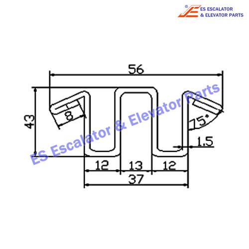 Escalator DAA50BY Track Use For OTIS