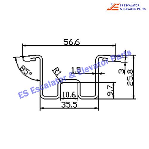 Escalator DAA50CD Track Use For OTIS