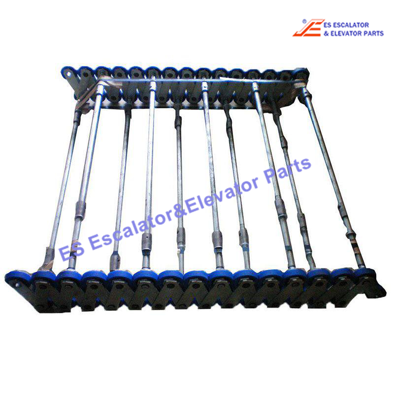 GBA26150AH9 Escalator Step Chain 506NCE 1000mm 1-Fold Unit Step Chain Offset Link 3 Links Left And 3 Links Right 1Pcs Axle Roller 76x22mm Use For Otis