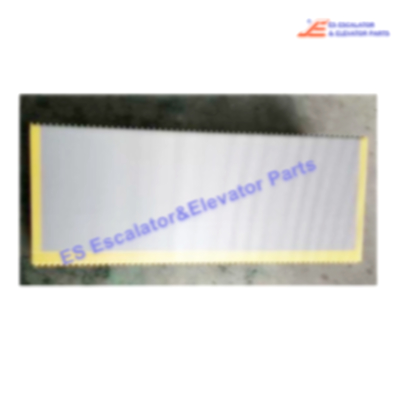 ES-SC003 468549 Escalator Aluminum Step 70mm Roller 1000mm Silver With Yellow Demarcation