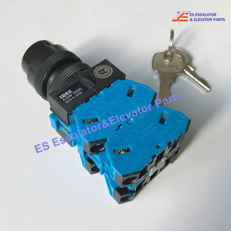 DAA177NPJ1 Escalator Lock Key Switch Key 3 Position 506NCE Switch with key 3 position  Use For Otis