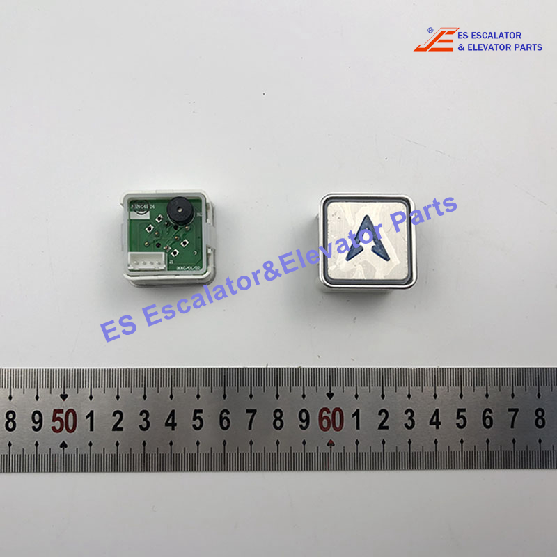 A3N44924 Elevator Push Button Square Button Red Light With Braille Use For Sjec