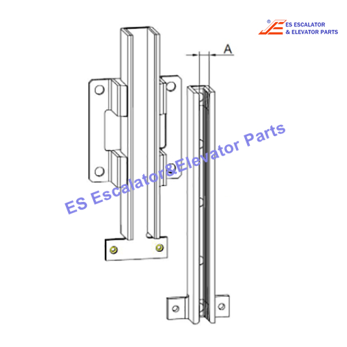 TBA237AK1 Elevator Coulisseau Guide T82/A(T3) T125/A/L A=10MM Use For Otis