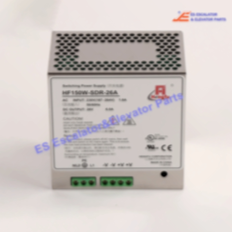 HF150W-SDR-26A Elevator Power Supply Input:230V 1.6A 50-60HZ Output:26V 6.0A