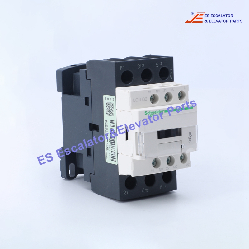 LC1D32P7C Elevator TeSys Deca Contactor 3P(3 NO) AC-3 <= 440 V 32 A 230 V AC Coil Use For Schneider