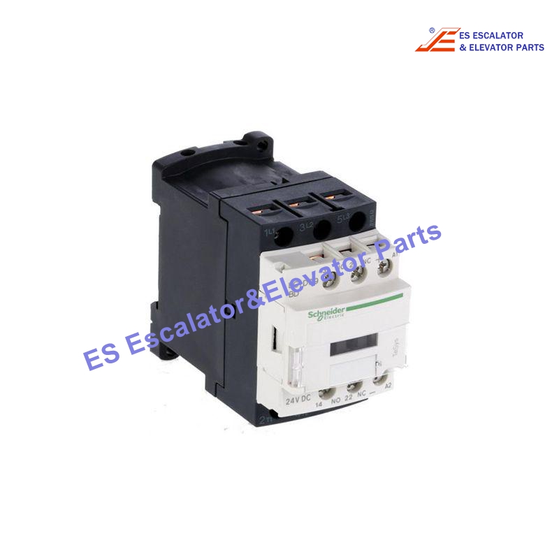 LC1D09BD Elevator TeSys Deca Contactor 3P(3 NO) - AC-3 - <= 440 V 9 A - 24 V DC Coil Use For Schneider