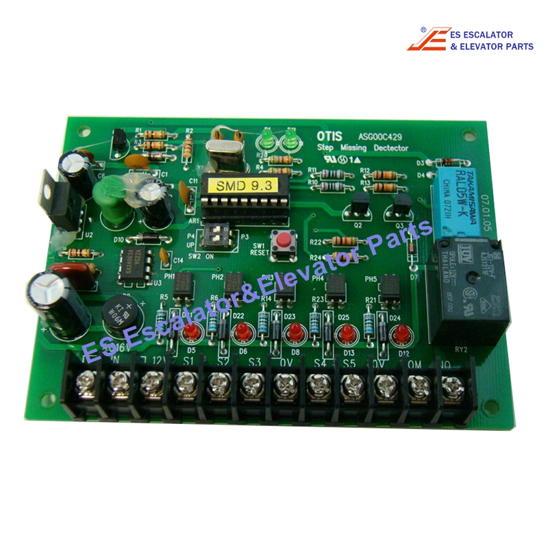 ASG00C429 Elevator PCB Board Step Missing Dectector PC Board Use For Otis