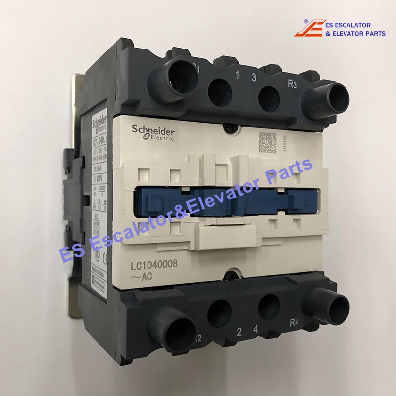 LC1D40008 Elevator Contactor 4-Pole 120 VAC Coil 600 VAC 60 Amp Use For Other
