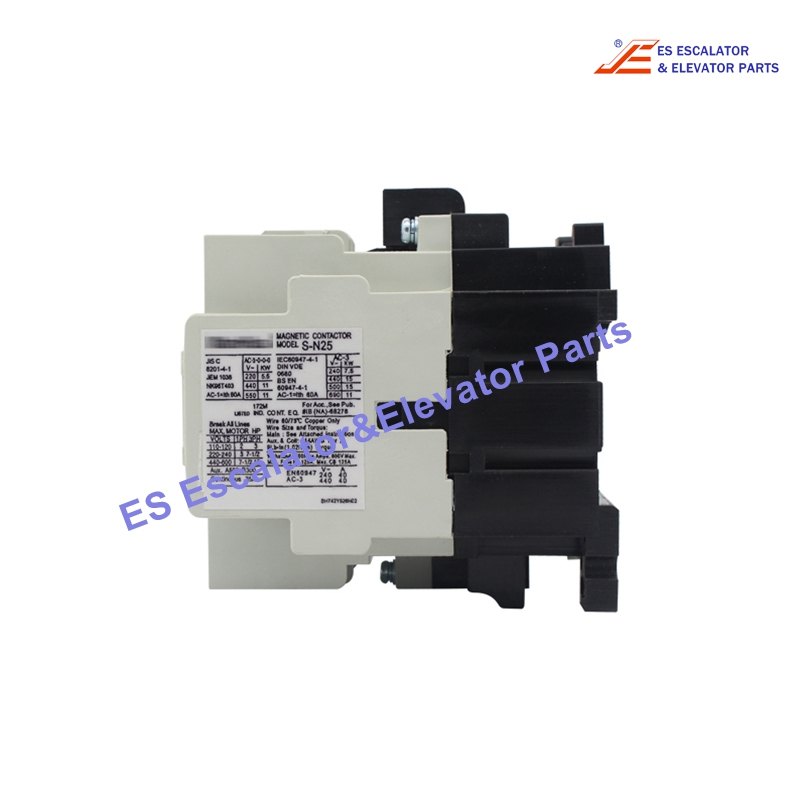 S-N25 Elevator Contactor 220VAC 50Amp 550V 11KW Use For Mitsubishi