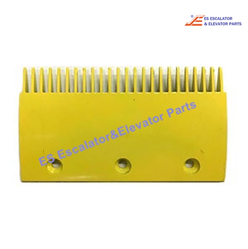 4090110001 Escalator Comb Plate Alum Yellow L: 204mm W: 113mm 24 Teeth,with or without lip on back Use For Thyssenkrupp