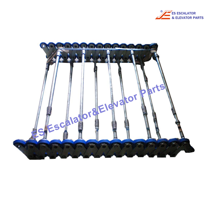 XAA26150AE6 Escalator Step Chain 508-XO Step Chain With Axels 800 mm Complete For 12 Steps (36 Links Left+36 Links Right Pins d=12.7mm) Roller 76x22mm With 2 Bushing And 1 Bearing 6203 Outer Plates 5x26mm / Inner Plates 4x35mm 70KN Use For O
