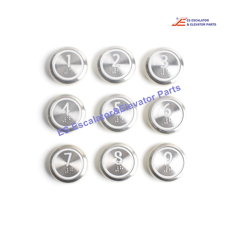 KM863050G069H001 Elevator Push Button KDS STD RND SURF RE SBS 1 Use For Kone