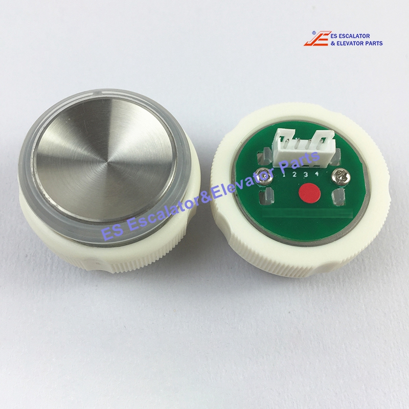 FAA25090A713 Elevator Push button cpl. W/O LIGHT Dinst 27,5mm hairline Brushed (don