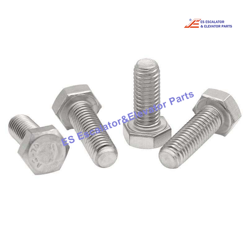 KM196410 Elevator Hex Cap Screw M10X25MM DIN933 8.8 A2F Use For Kone