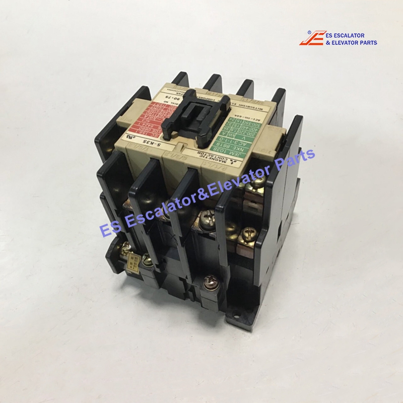 SD-K35 Elevator Magnetic Contactor 60 Ampere Rating With Auxillary (2NO & 2NC) And Coil Voltage 125VDC Use For Mitsubishi