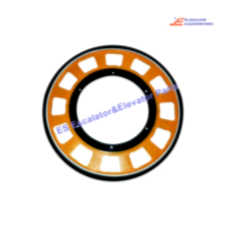 D650 Escalator Friction Wheel Outer Diameter 633Mm Inner Diameter 400Mm Friction Strip Thickness 30Mm Hole 10Mm*6