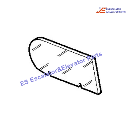 DEE4038174 Escalator Head Glass Panel 1359.3x773x10mm R3X Use For Kone