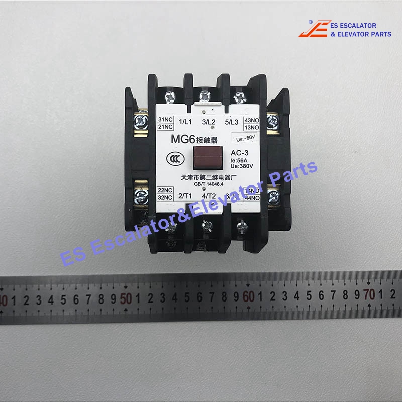 MG6 Elevator Contactor 110VAC Ue:380V Ie:56A Use For BLT