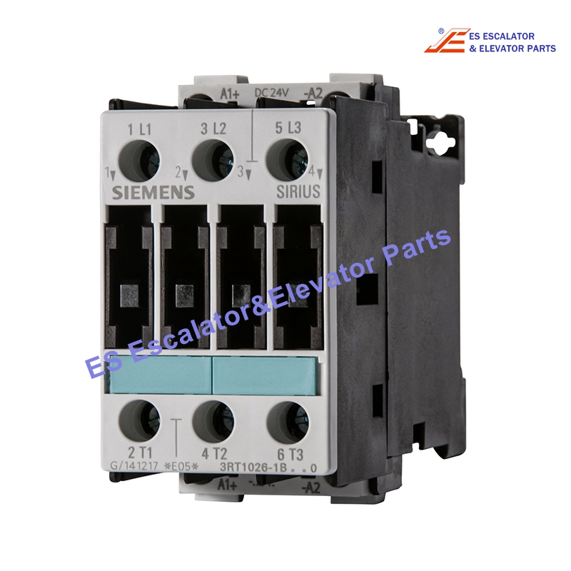 3RT1026-1BB40 Elevator Power Contactor AC-3 25A 11KW/400V 24VDC 3-Pole Use For Siemens
